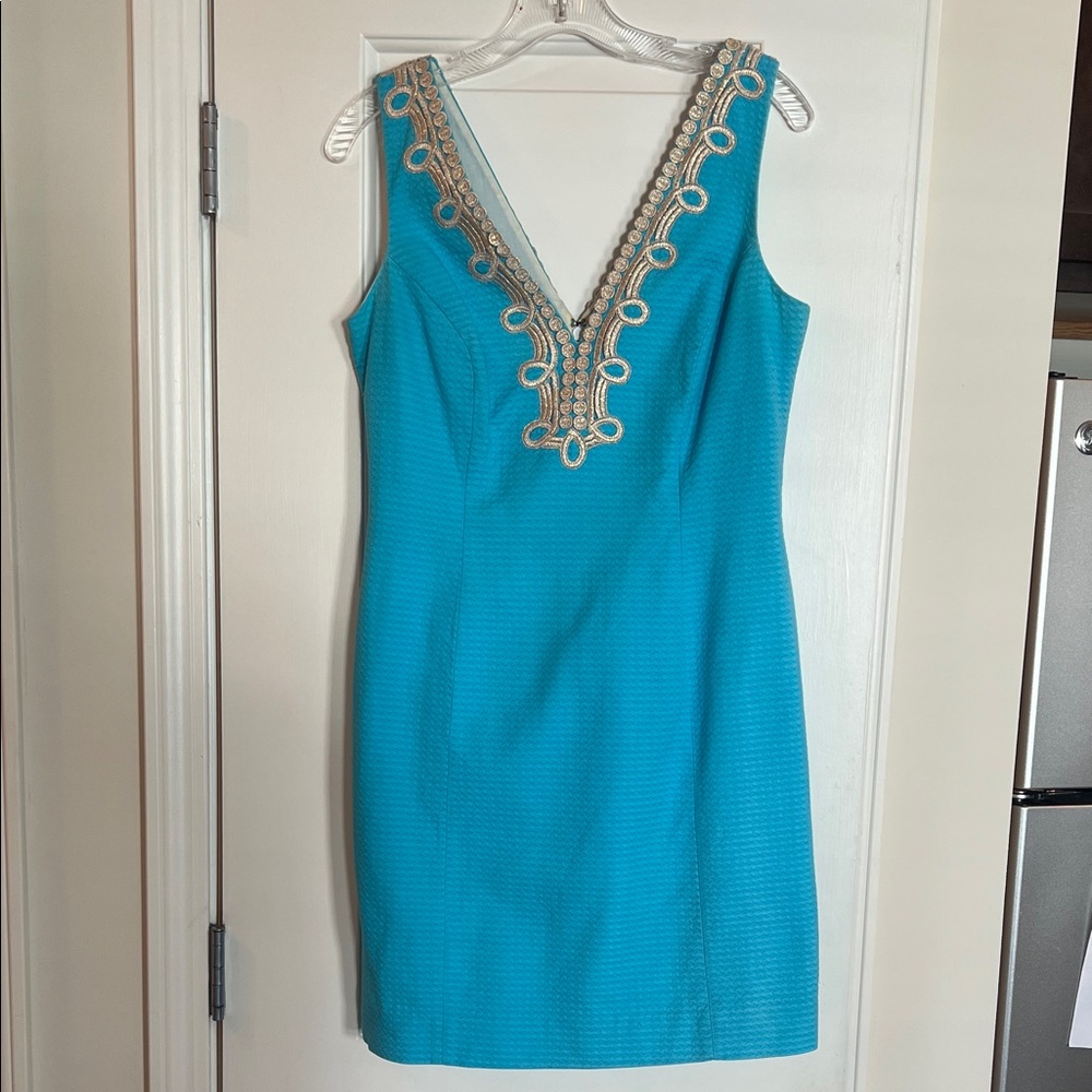 Lilly Pulitzer Turquoise Dress Size 8